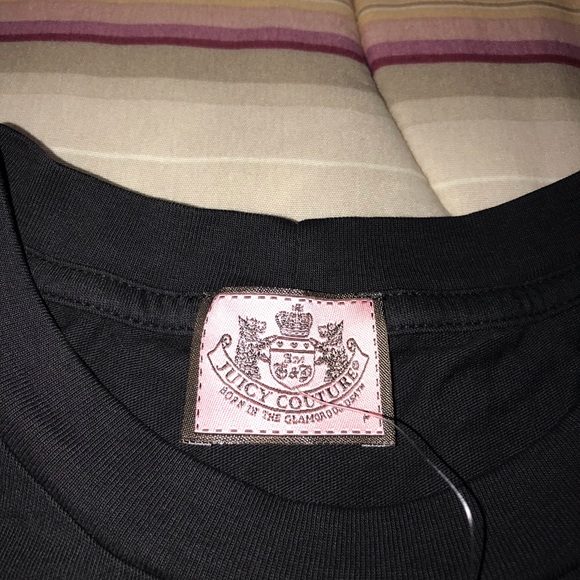 🆕 Juicy Couture 👑 Black T-Shirt - Picture 6 of 6